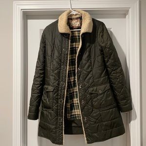 Green Free People Jacket/coat, size 6.